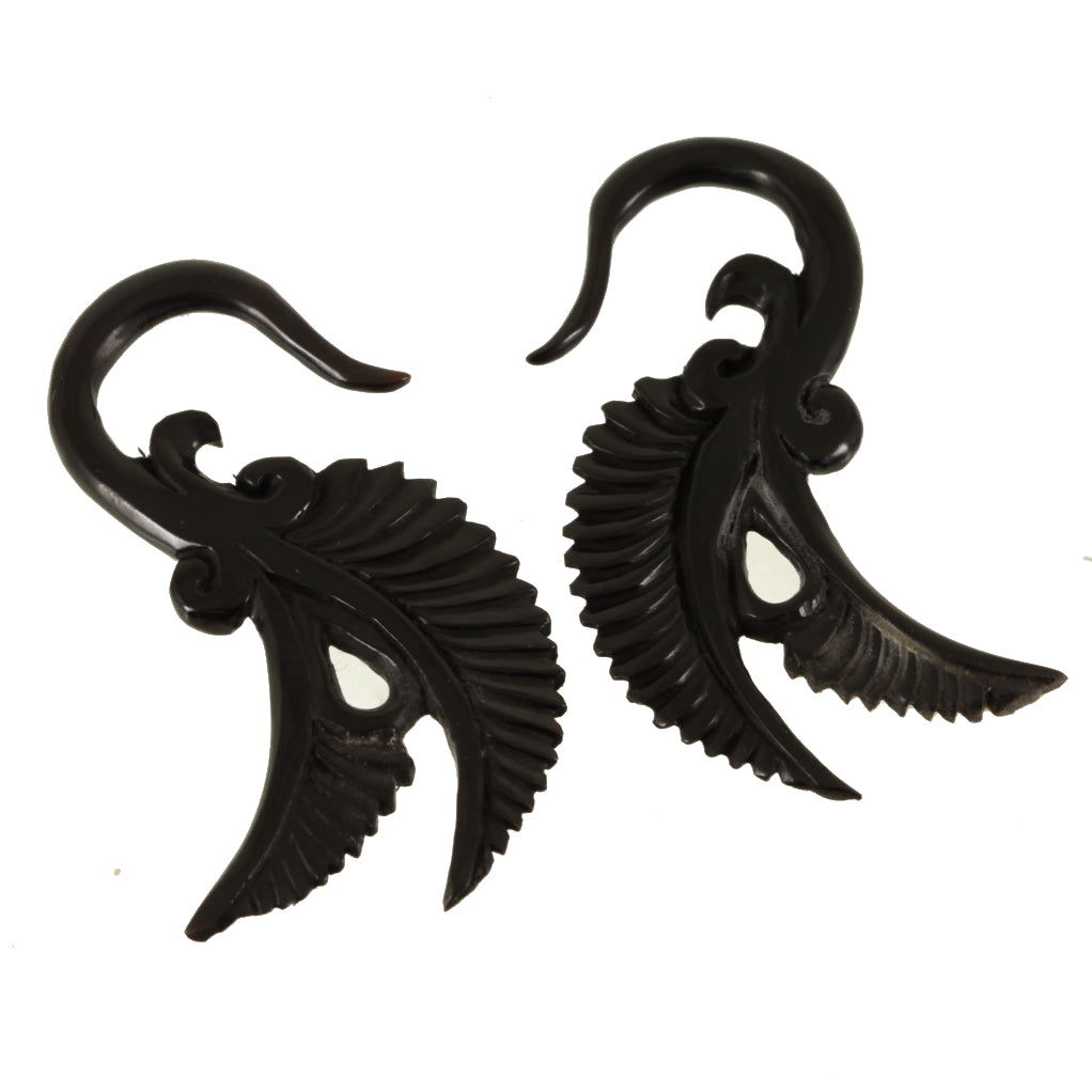 Buffalo Horn Hangies - Wings Style 2 | 4mm (6g)