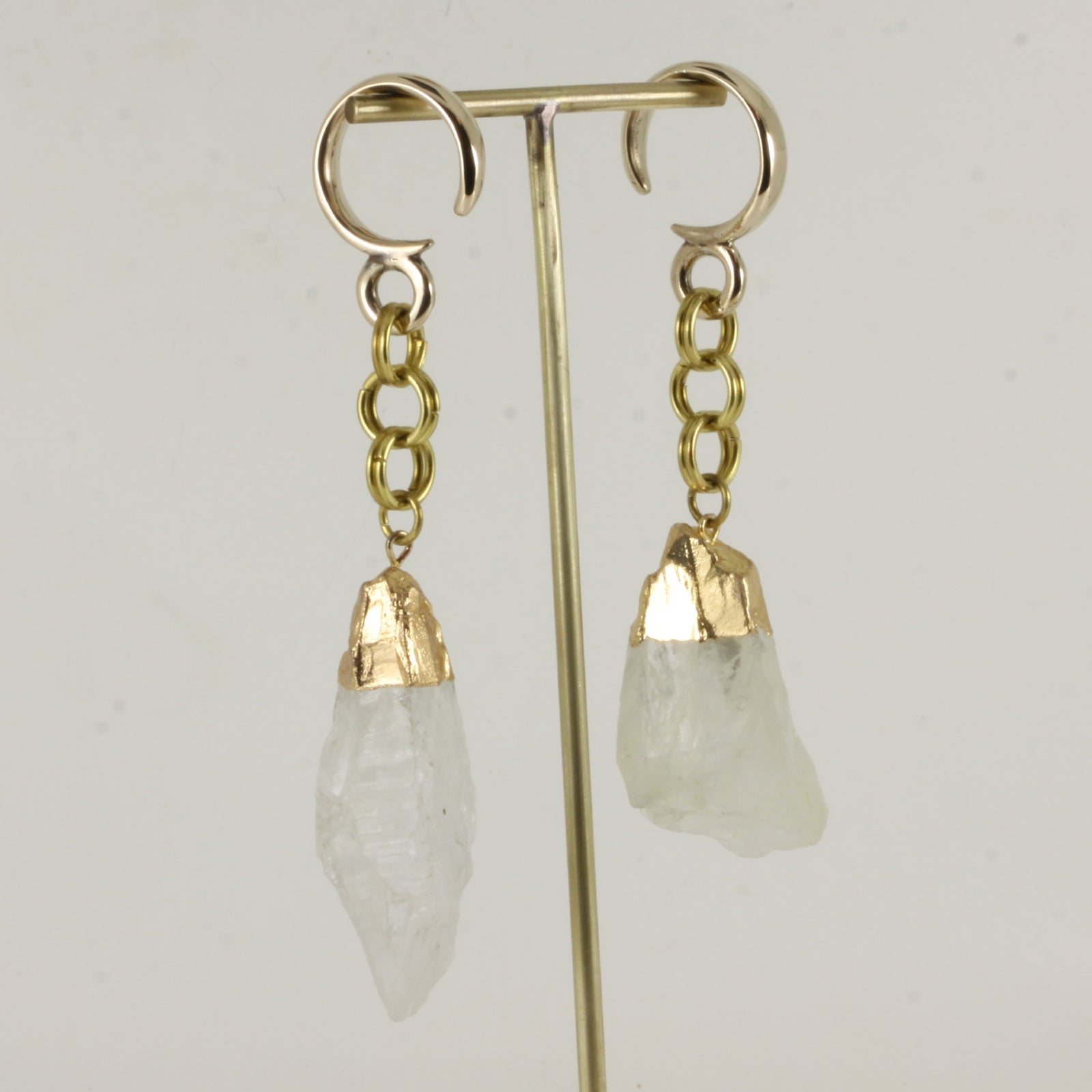 Loop Drop Ear Weights | Rock Crystal