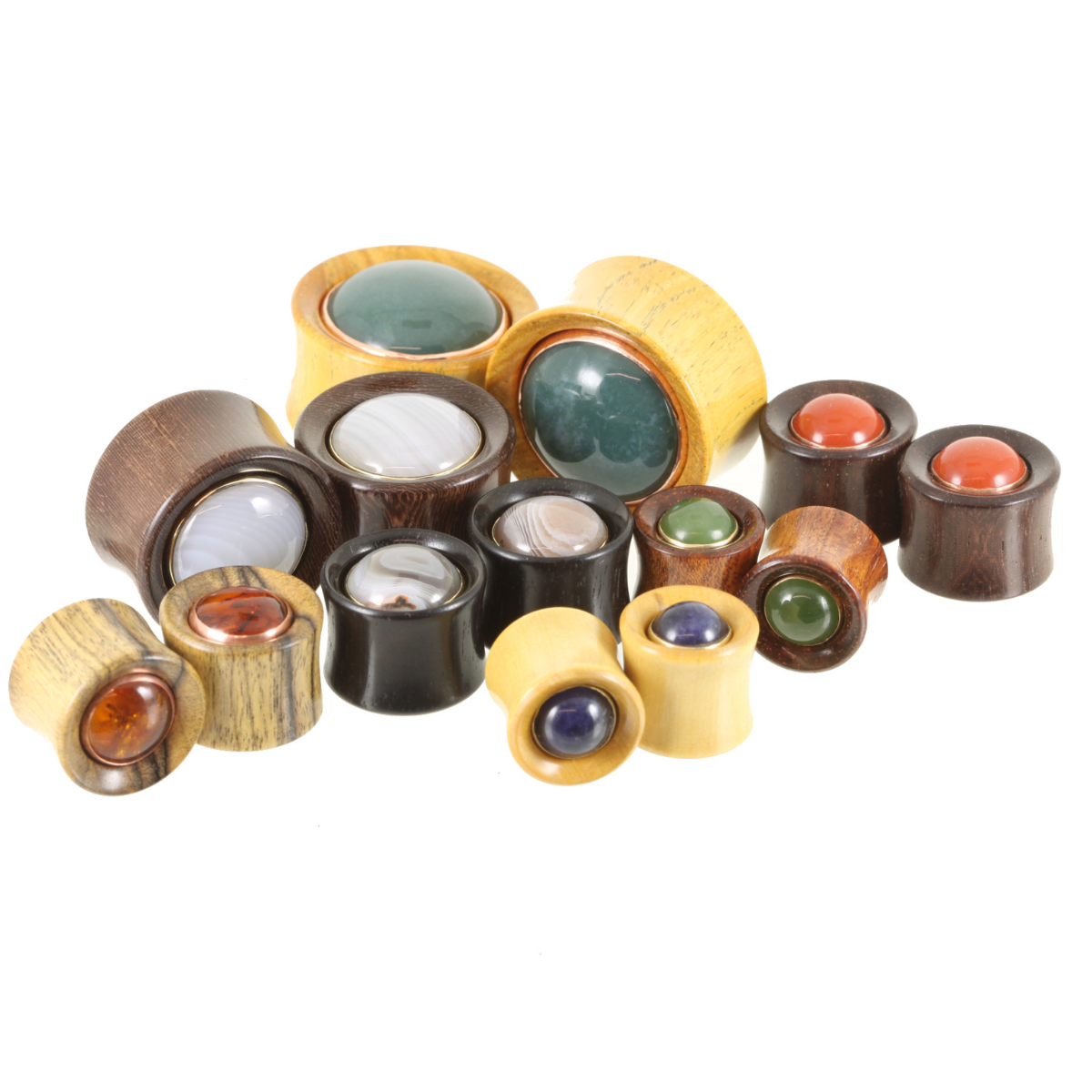 Maker's Choice Stone Inlay Wood Plugs