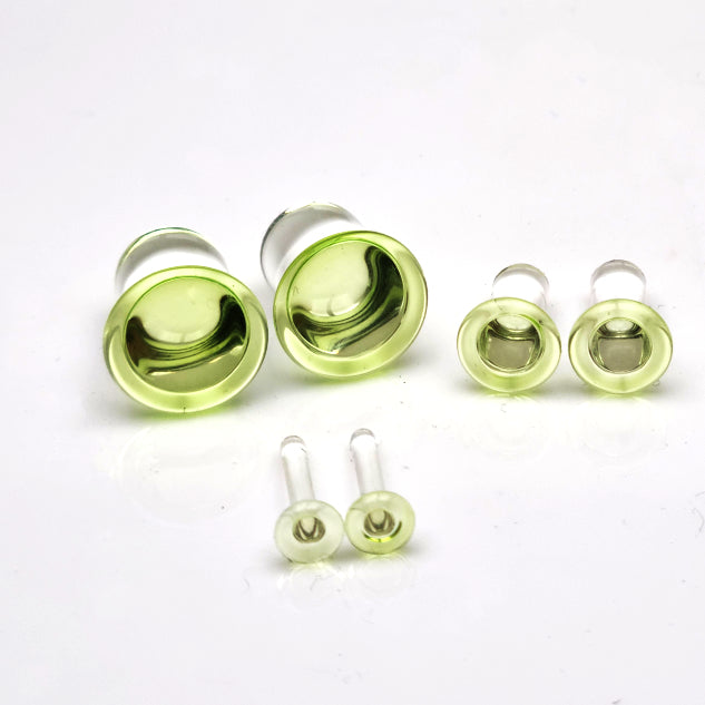Single Flare Glass Plugs - Acid | 1 Piece