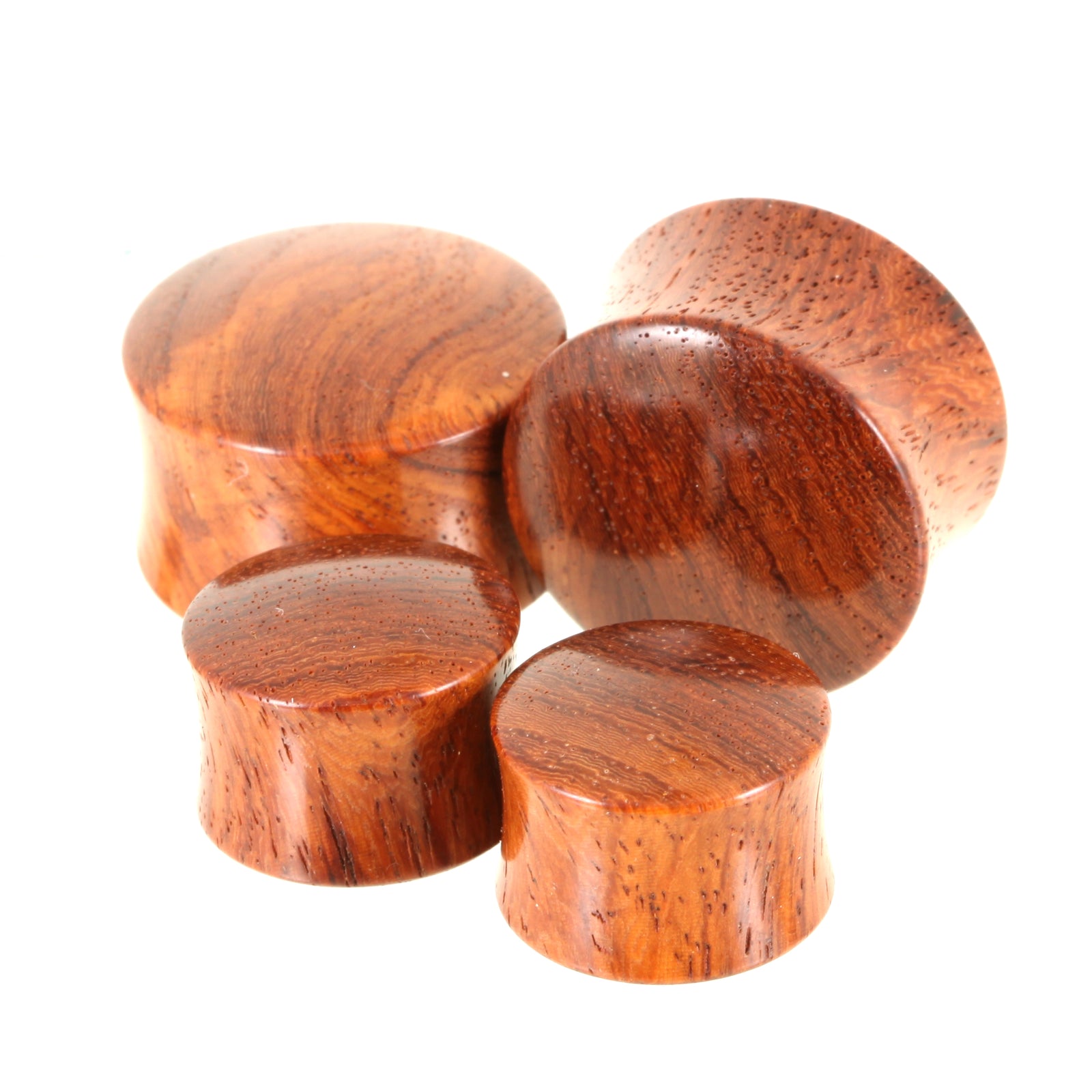 Straight Grain Amboyna Burl Plugs
