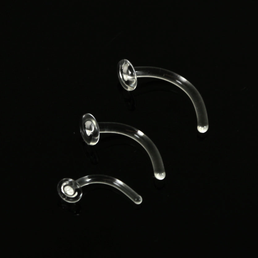 Clear Glass Curved Retainer
