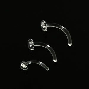 Clear Glass Curved Retainer