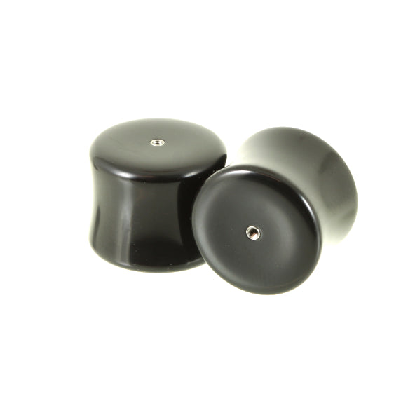 Delrin Double Flare Plugs - Universal Threadless &  14g Internally Threaded Inserts