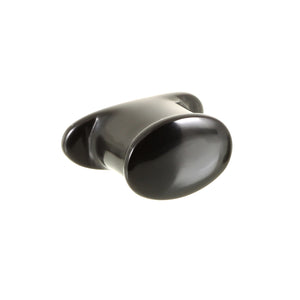 Delrin Oval Labret Plug - Threaded Cap