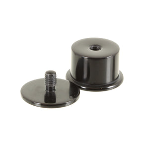 Delrin Double Flare Threaded Plugs | Pair