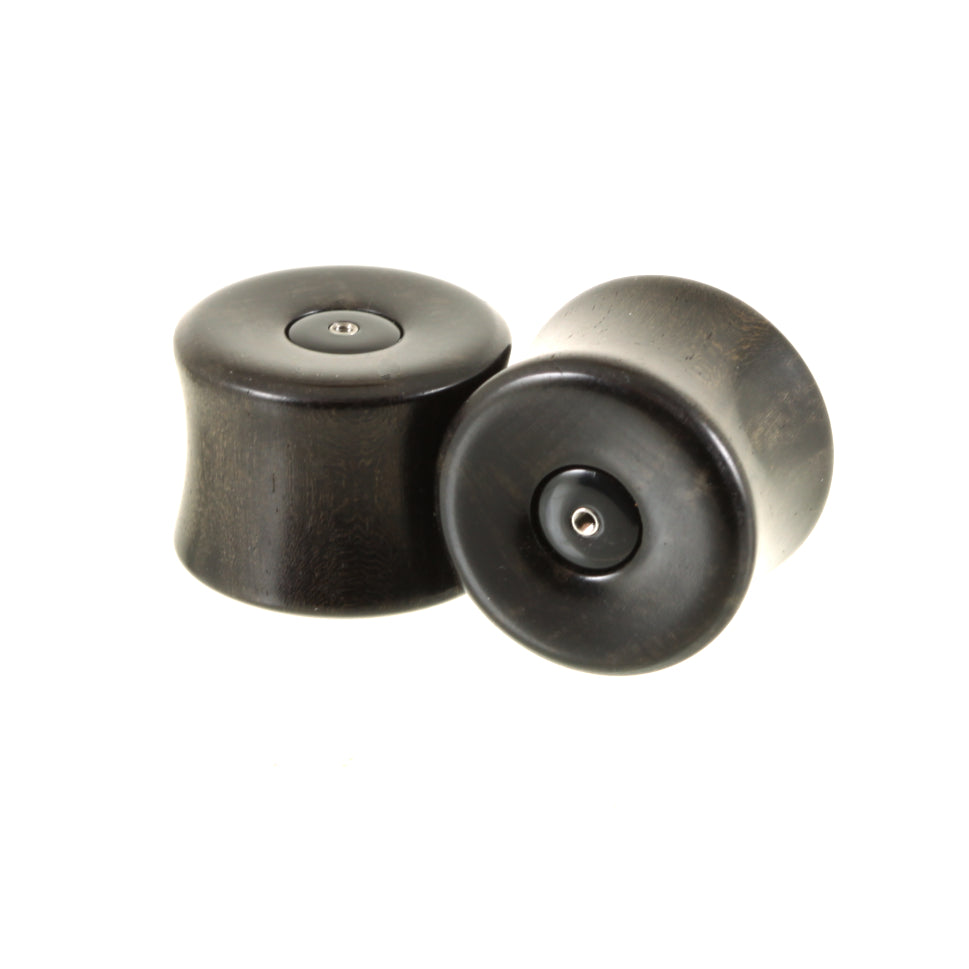 Home Products Ebony Plugs - 14g Threaded Insert