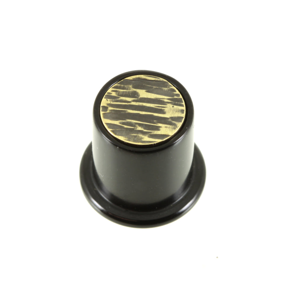 Delrin Philtrum Plug - 'Lines' Texture Inlay