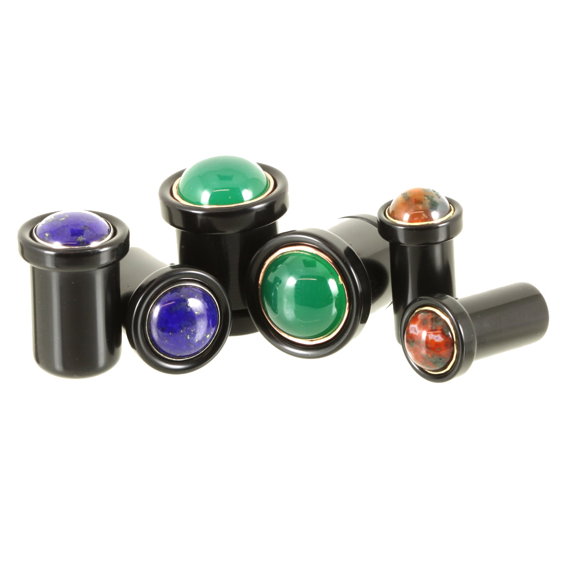 Maker's Choice Stone Inlay Delrin Single Flare Plugs - Pair