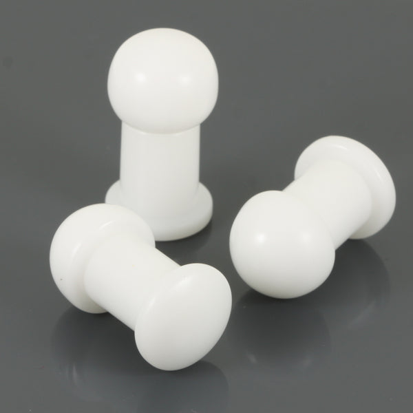 Home Plugs & Eyelets front page White Delrin Threaded Barbells - Mix ...