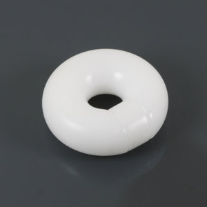 White Delrin Bar Closure Ring