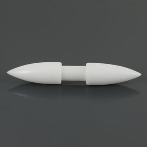 White Delrin Threaded Septum Tusk
