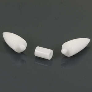 White Delrin Threaded Septum Tusk