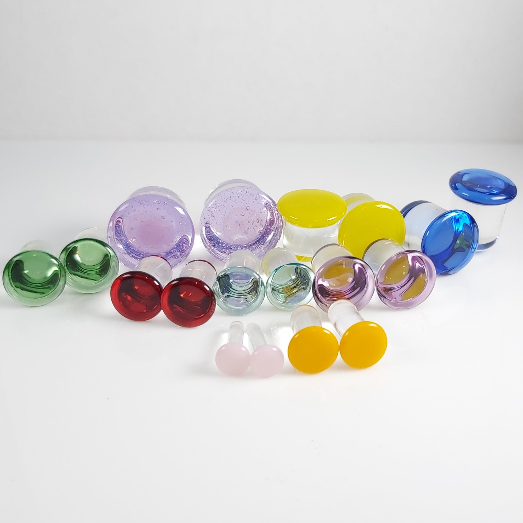 Single Flare Glass Plugs - Lucky Dip | Pair