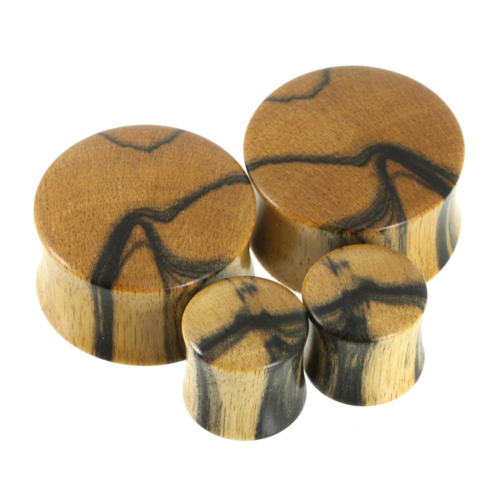 Black & White Ebony Plugs | Standard Grade, jewellery, body jewellery. - Southshore Adornments 