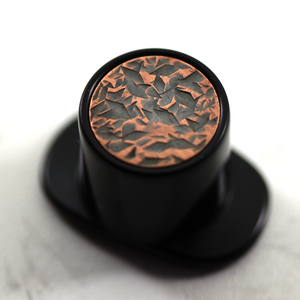 Delrin Round Labret Plug - 'Camo' Texture Inlay