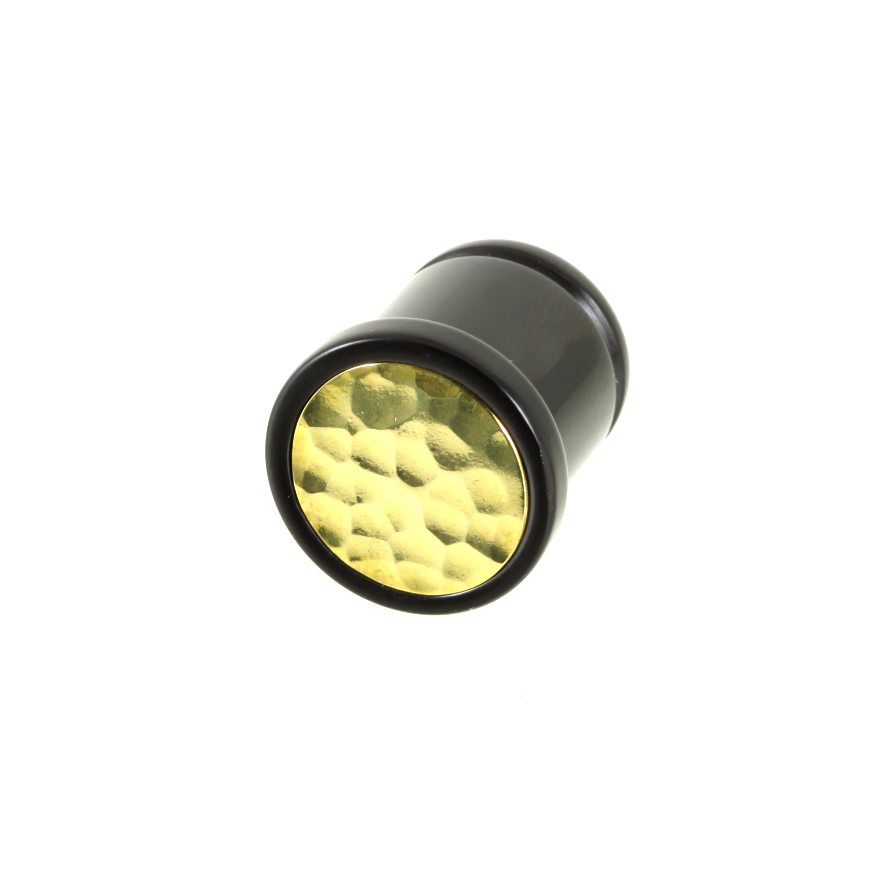 Delrin Single Flare Plug - Hammered Inlay | 1 Piece