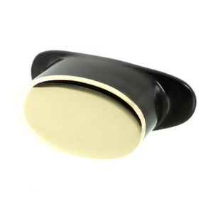 Delrin Oval Labret Plug | Gold Cap