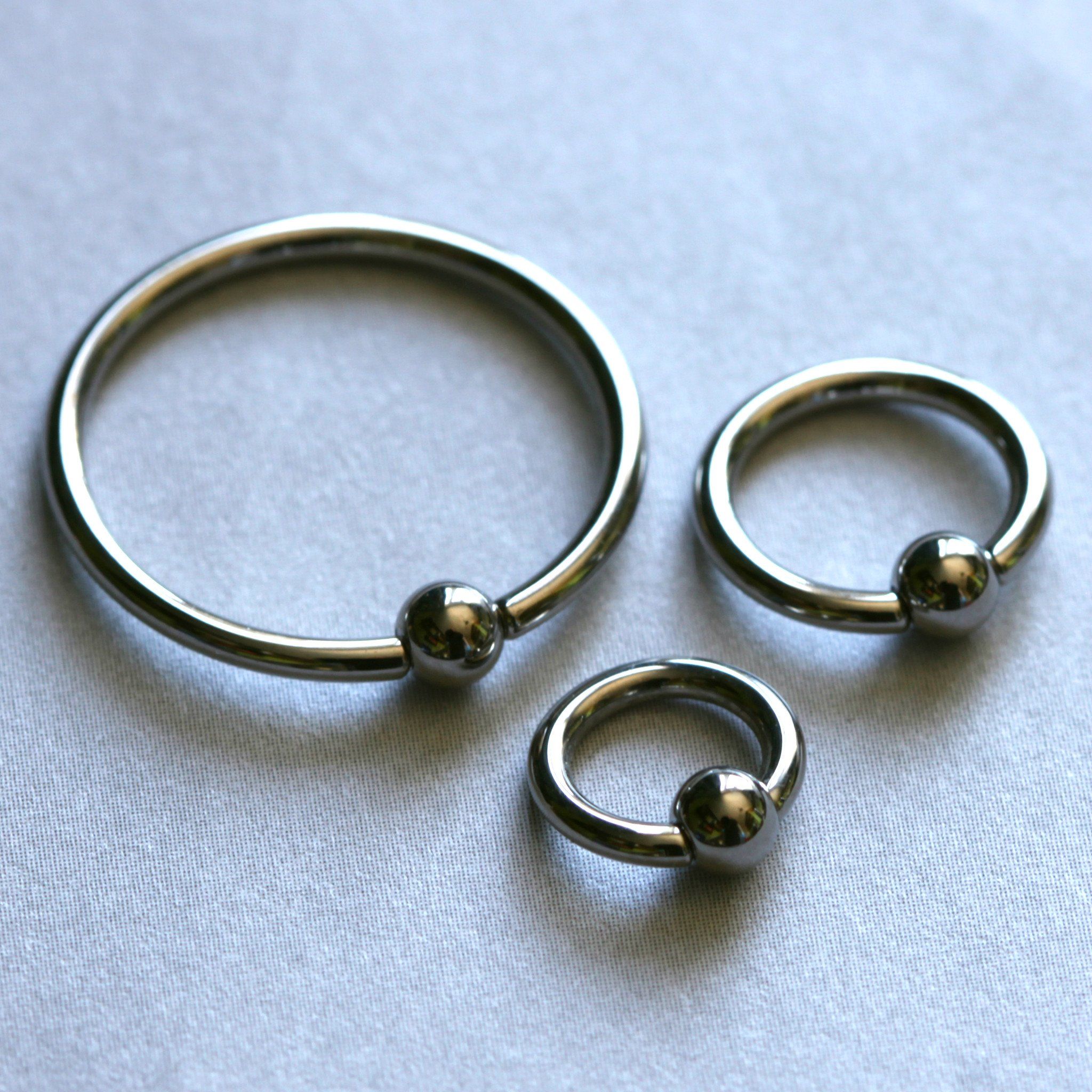 Unique captive bead rings on sale