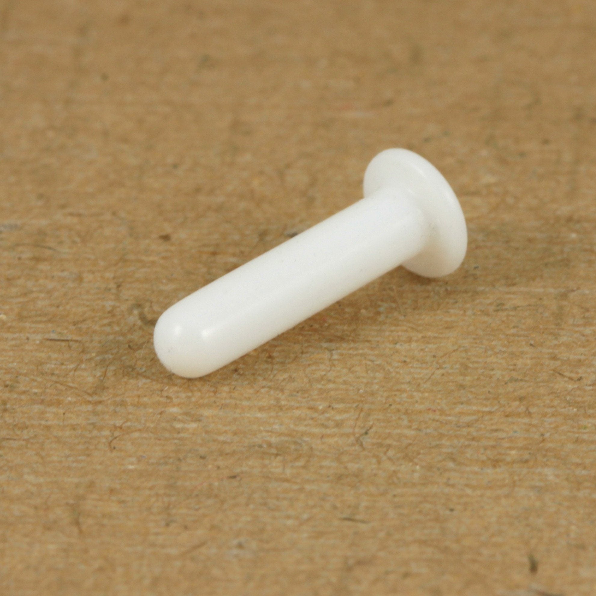 PTFE round labret plug jewellery, body jewellery. - 3