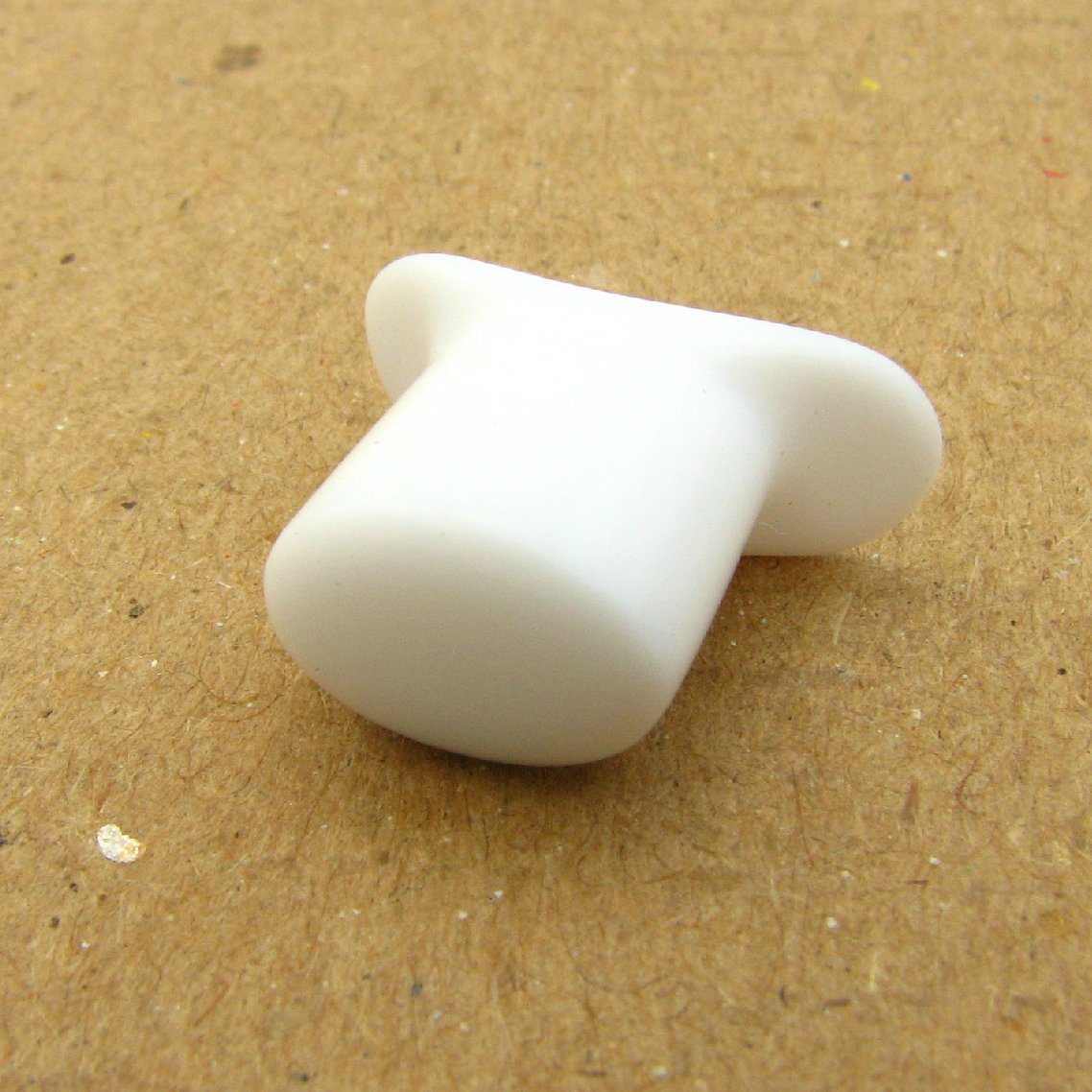 White Delrin Oval Labret Plug | Southshore Adornments - Southshore ...