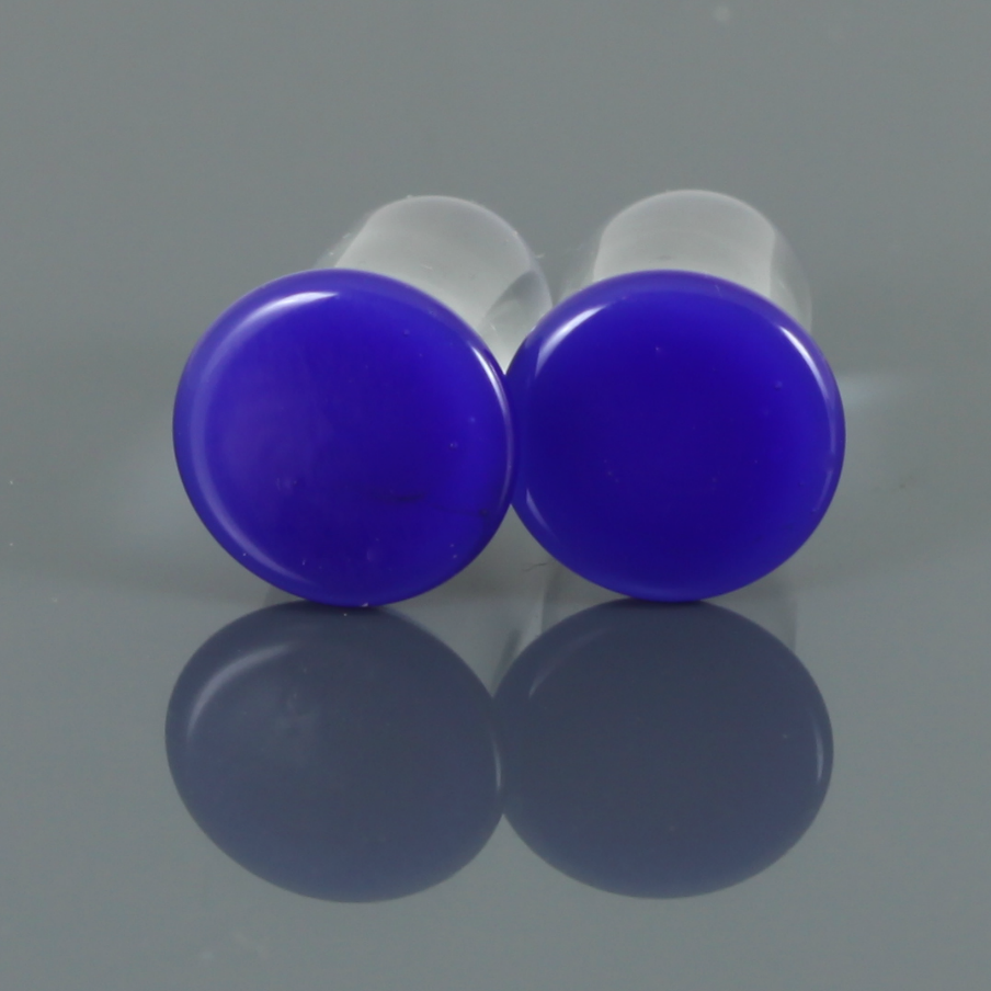 Single Flare Glass Plugs - Blueberry | 1 Piece *Discontinued*