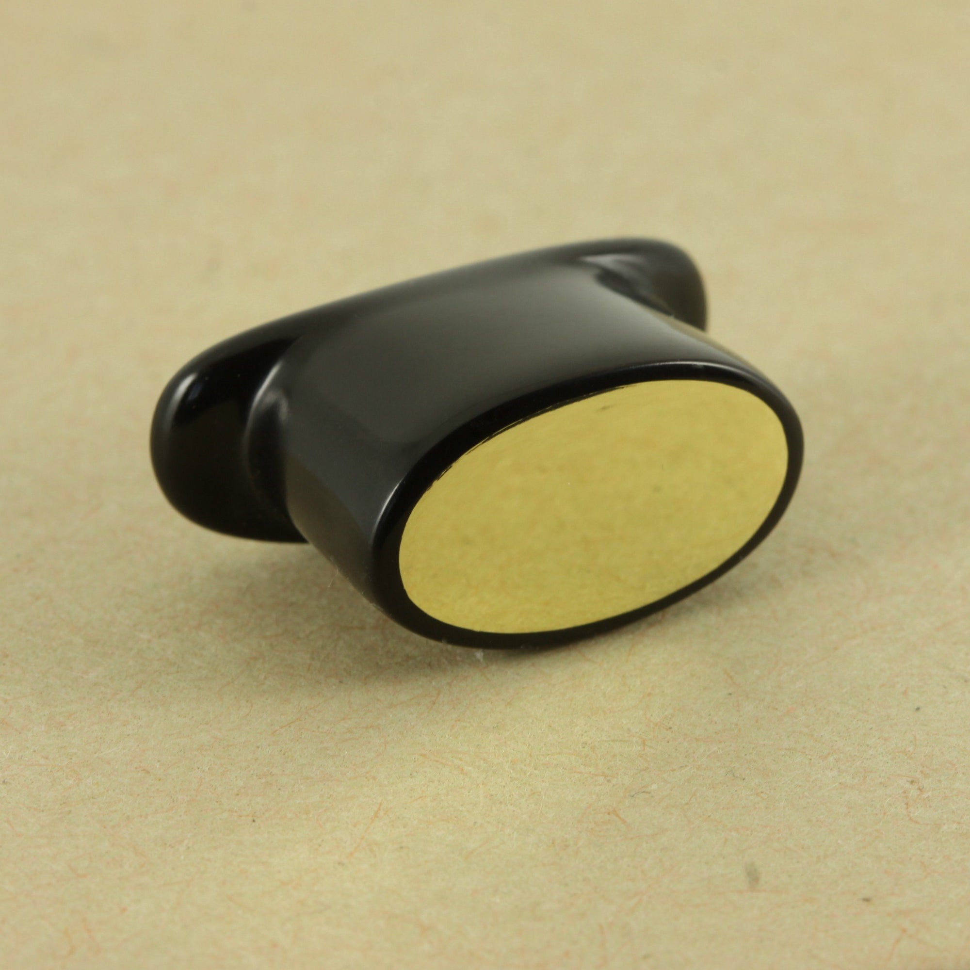 Delrin Oval Labret Plug - Flush Inlay