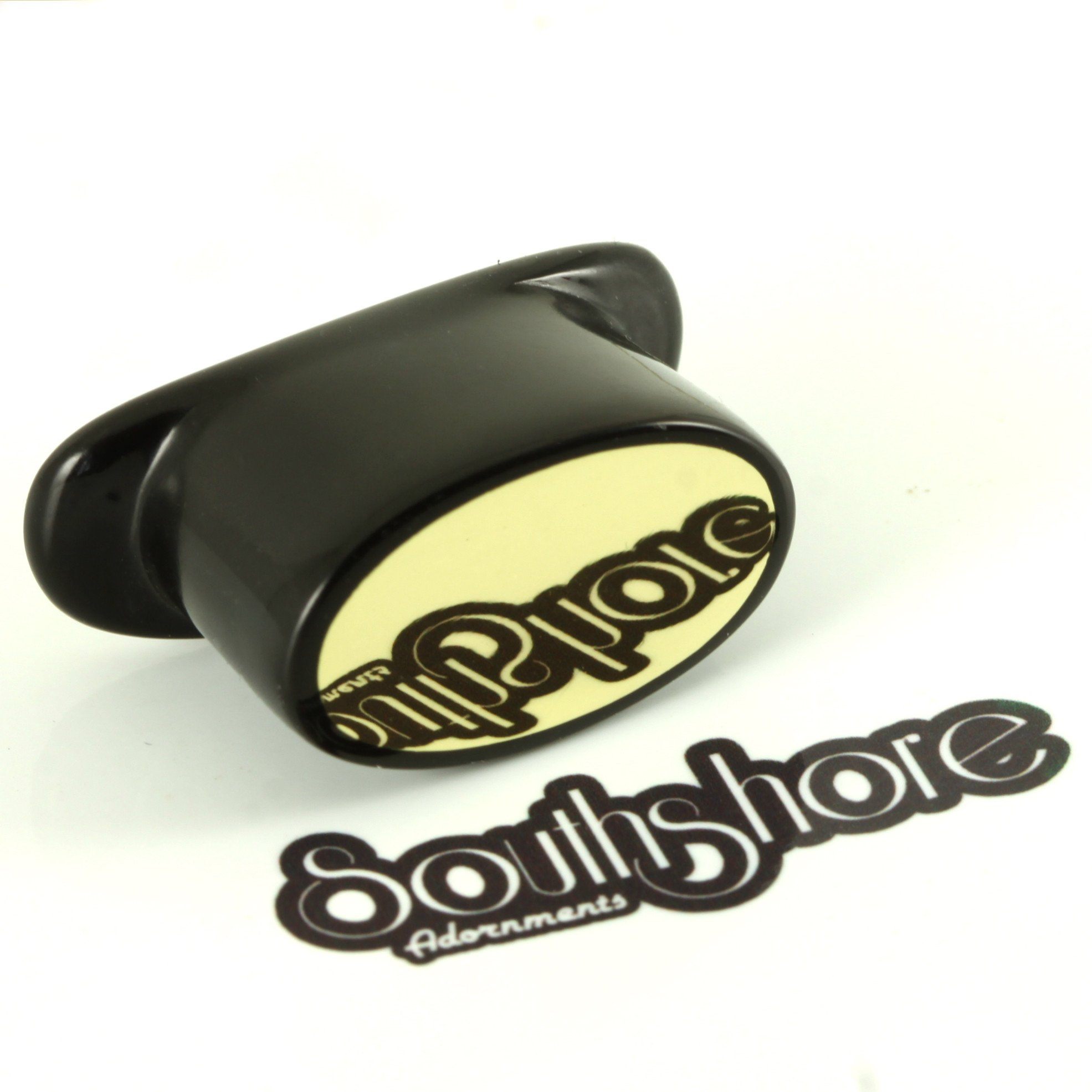 Delrin Oval Labret Plug - Flush Inlay