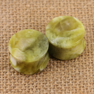 Iona Green Marble Plugs | 19mm (3/4")
