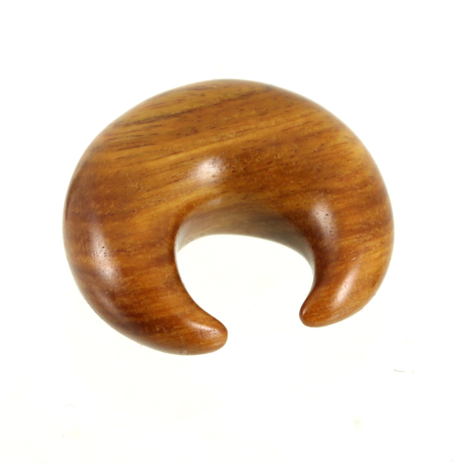 Argentine Lignum Vitae Crescent | 1 piece, jewellery, body jewellery. - Southshore Adornments 
