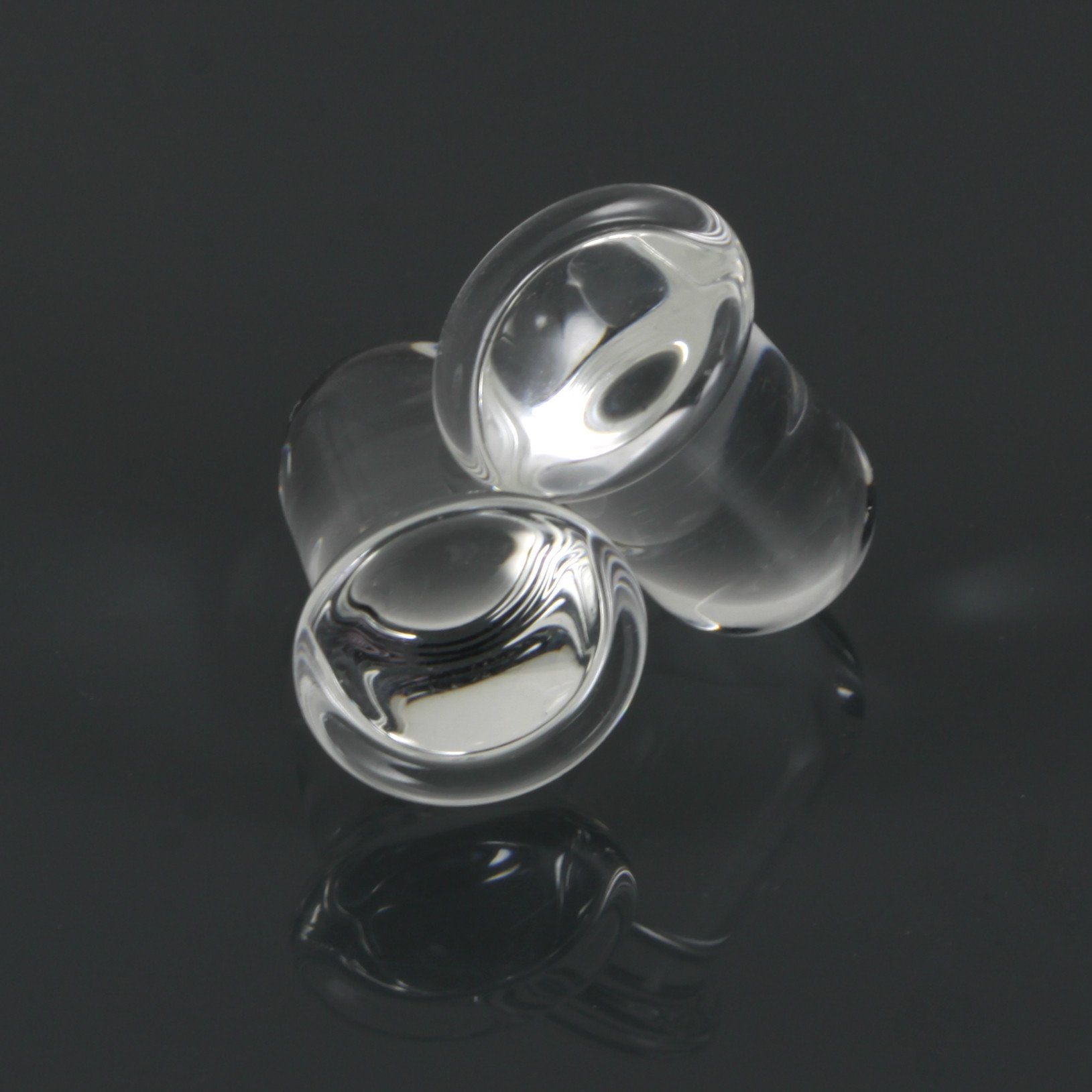 Single Flare Glass Plugs - Clear | 1 Piece | Southshore Adornments ...