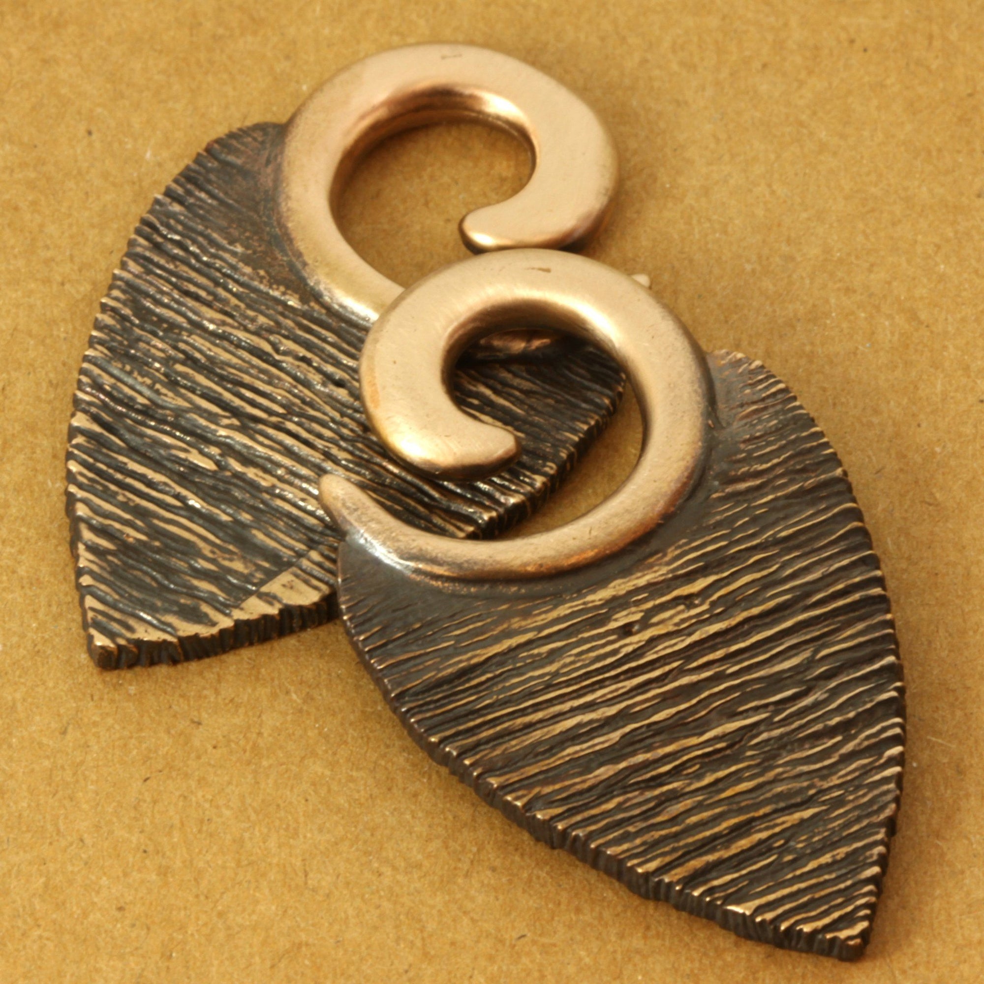 Texture Leaf Ear Weights | Bronze Southshore - 3
